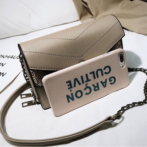 🆕 LILLE Snakeskin Crossbody Shoulder Bag - Picture 5 of 7